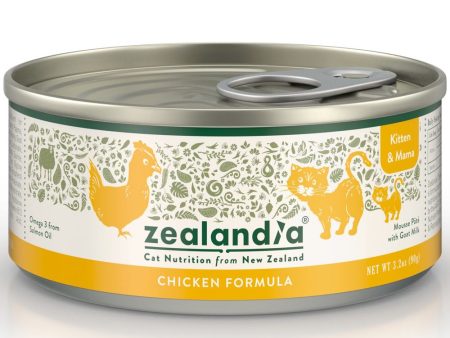 10% OFF: Zealandia Chicken Grain-Free Kitten Canned Cat Food 90g For Sale