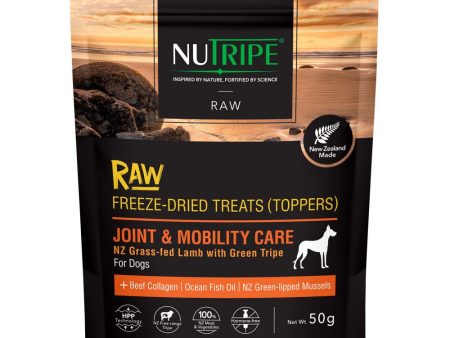 $3 OFF: Nutripe Raw Joint & Mobility Care Lamb With Green Tripe Freeze-Dried Dog Treats (Toppers) 50g Online now