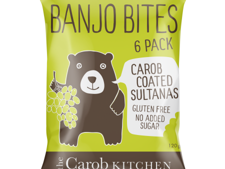 The Carob Kitchen - Banjo Bites - Carob Coated Sultanas Multi Pack - 6 Pack (6x20g) Discount