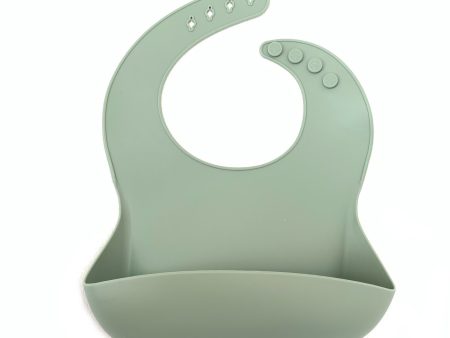 Little Mashies - Washy Bib - Dusty Olive For Cheap