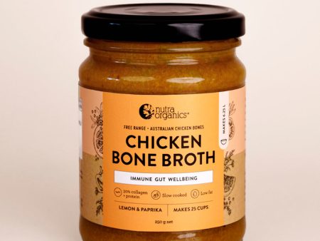 Nutra Organics Chicken Bone Broth Concentrate - Lemon & Paprika 250g Sale