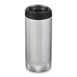 Klean Kanteen Insulated TKWide with Café Cap -Brushed stainless 12 oz (355ml) For Discount