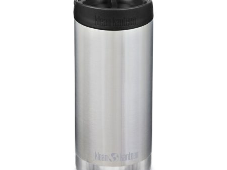 Klean Kanteen Insulated TKWide with Café Cap -Brushed stainless 12 oz (355ml) For Discount