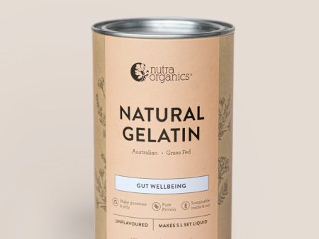 Nutra Organics - Natural Gelatin Powder (Gut Digestive Health) - Unflavoured (500g) Hot on Sale