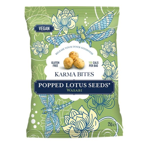 Karma Bites - Popped Lotus Seeds - Wasabi (25g) Cheap