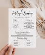 Infographic Wedding Program Supply