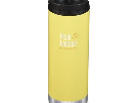 Klean Kanteen Insulated TKWide with Café Cap - Buttercup 16 oz (473ml) Online now