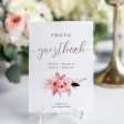 Floral Photo Guestbook Sign Discount