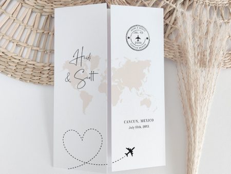 Destination Wedding Gatefold Invitations Online