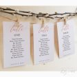 Rose Gold Seating Card Templates For Cheap