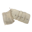 Bare & Co. - Hemp Reusable Face Cloths - White (4 Pack) on Sale