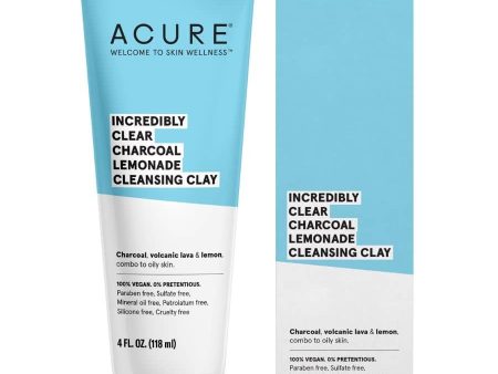 Acure - Incredibly Clear™ Clear Charcoal Lemonade Cleansing Clay (118ml) Cheap