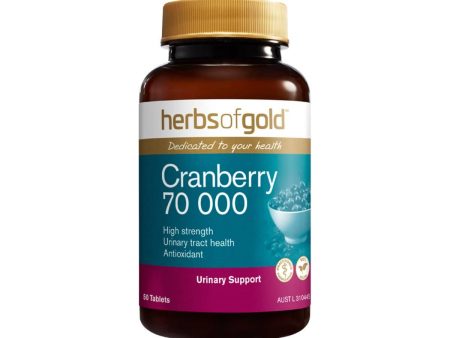 Herbs of Gold - Cranberry 70 000 (50 tablets) For Cheap