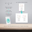 Rose Gold Wedding Invitation Template Set Online