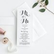 Byron Printable Wedding Order of Service Template Cheap