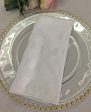 12PCS LOT Polyester Stripe Table Napkin White Wedding Event Home Decoration Sale