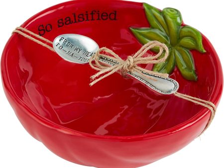 Tomato Shaped Salsa Bowl Discount