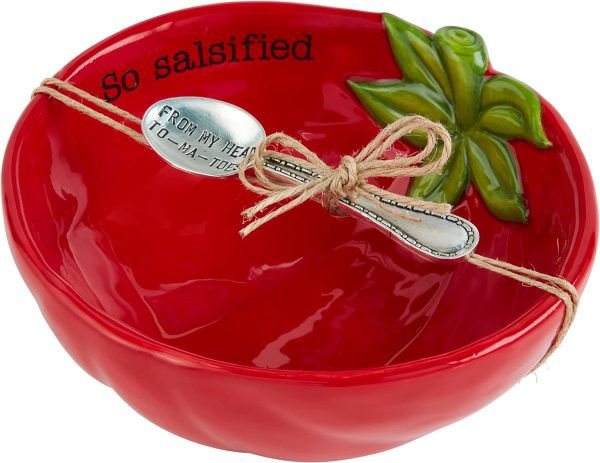 Tomato Shaped Salsa Bowl Discount