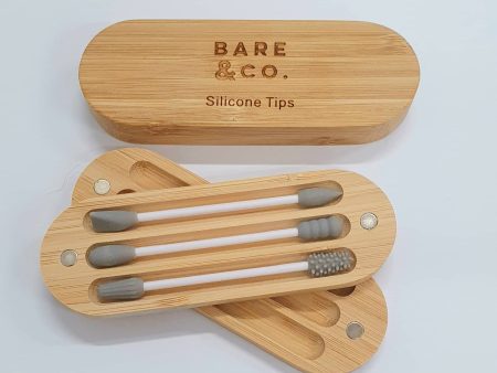 Bare & Co. Reusable Beauty Tips with Bamboo Case - 3 Pack Supply