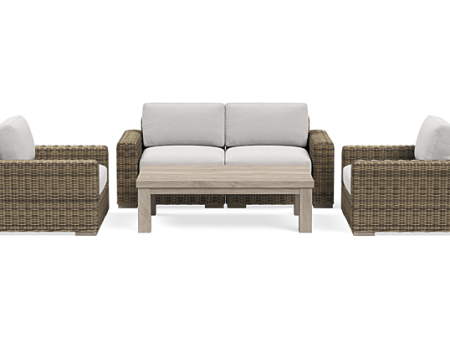 Ludlow Loveseat Set with Fixed Chairs Fashion