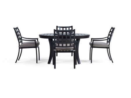 Lily 5-Piece Round Outdoor Dining Set Sale