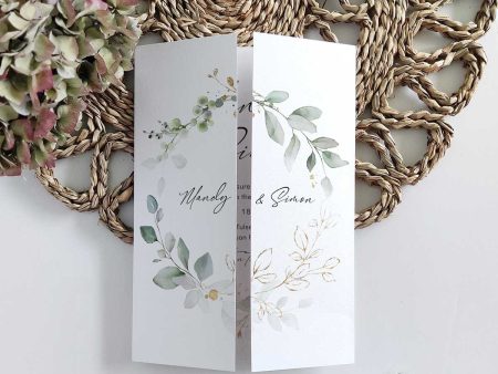 Folded Wedding Invitations - Printable Templates Online now