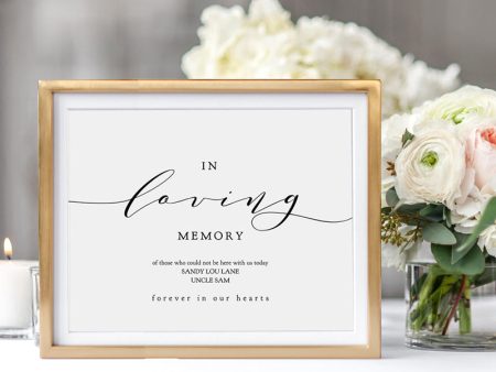 In Loving Memory Printable Sign Online