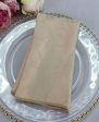 12PCS LOT Polyester Stripe Table Napkin White Wedding Event Home Decoration Sale