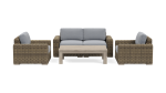 Ludlow Loveseat Set with Fixed Chairs Fashion