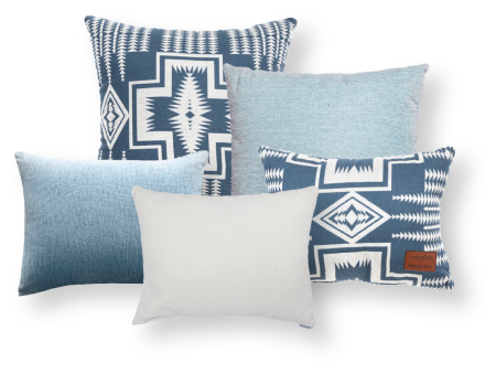 Denim Pillow Collection Discount