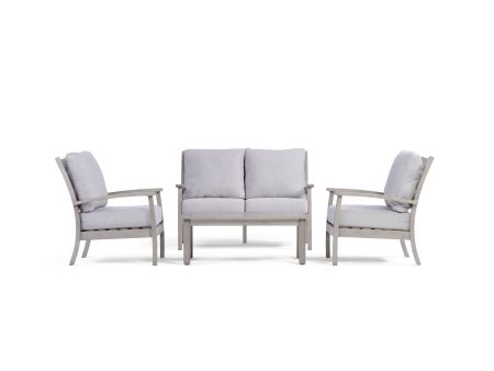 Eden Loveseat Set with Fixed Chairs Supply