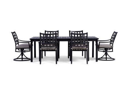 Lily 7 Piece Rectangular Outdoor Dining Set For Discount