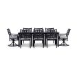 Lily 9 Piece Rectangular Outdoor Dining Set For Cheap