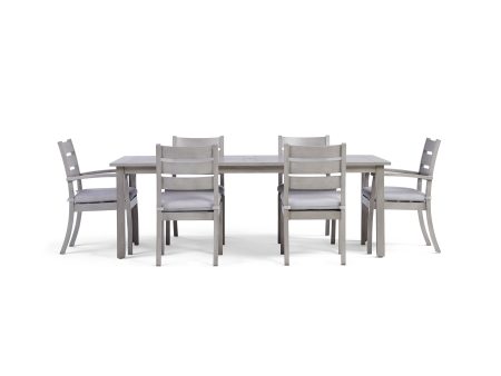 Eden 7 Piece Rectangular Dining Set For Discount