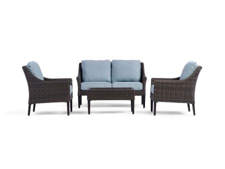 Harriet Loveseat Set with Fixed Chairs Online now