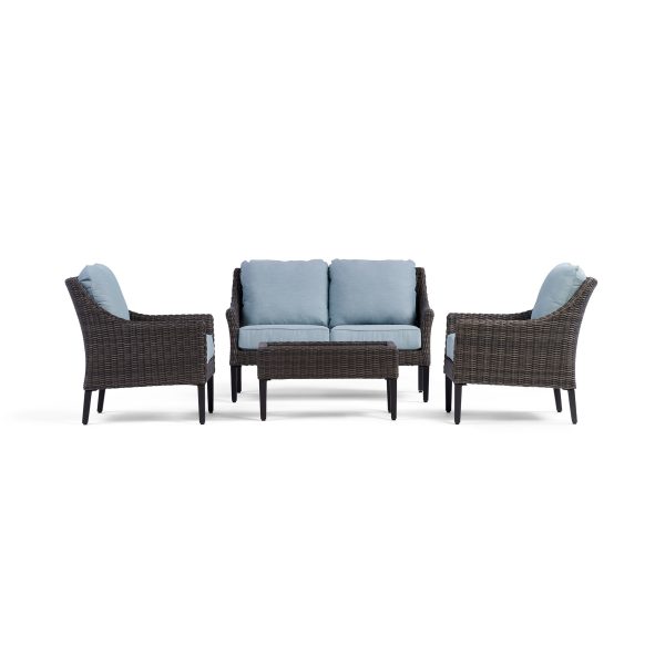 Harriet Loveseat Set with Fixed Chairs Online now