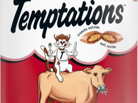 Temptations Hearty Beef Flavor Cat Treats Supply