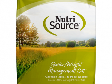 NutriSource Senior Weight Management Chicken & Rice Dry Cat Food on Sale